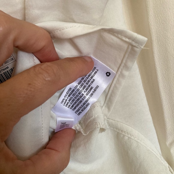 A New Day NWT Ivory Camisole Adjustable Spaghetti Strap V-neck Split Hem 10 - Picture 4 of 8